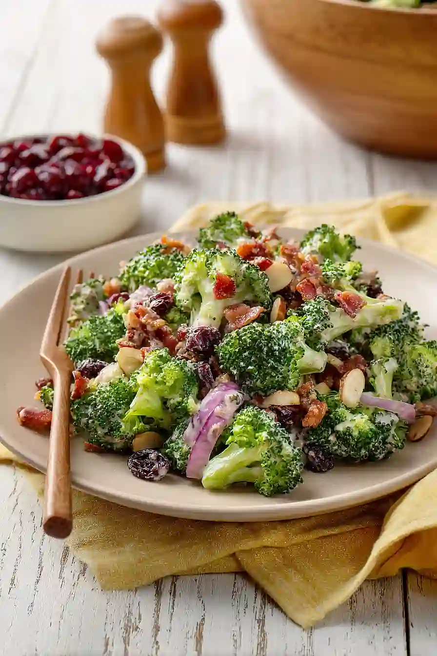 broccoli salad with bacon and craisins
