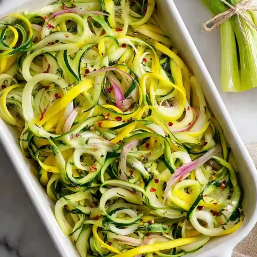 zucchini and celery salad