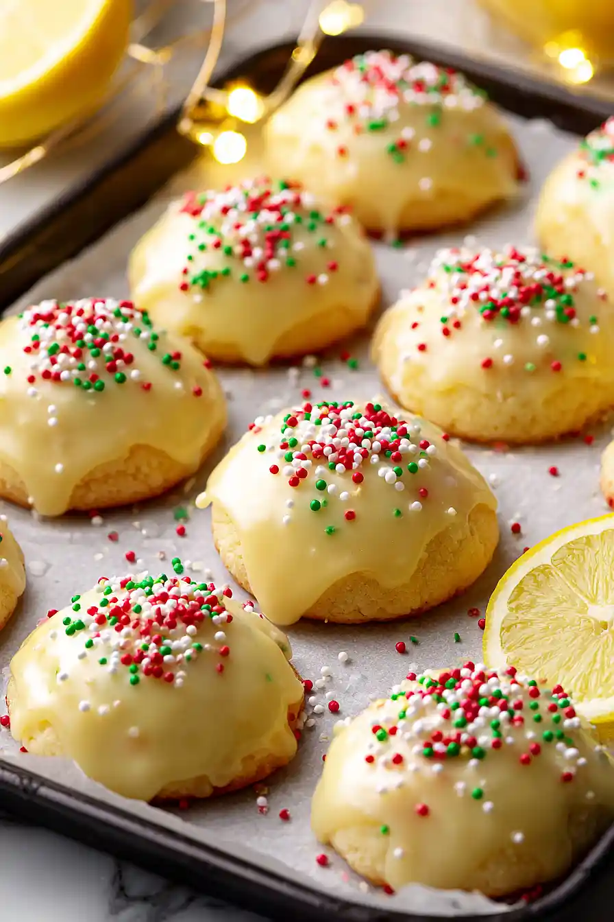 lemon christmas cookies