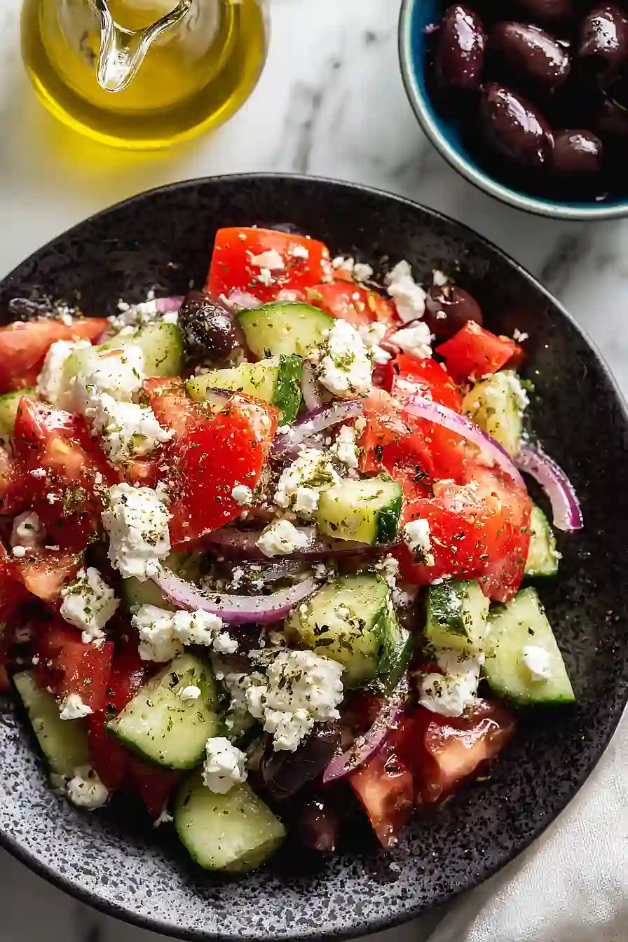 greek cottage cheese salad