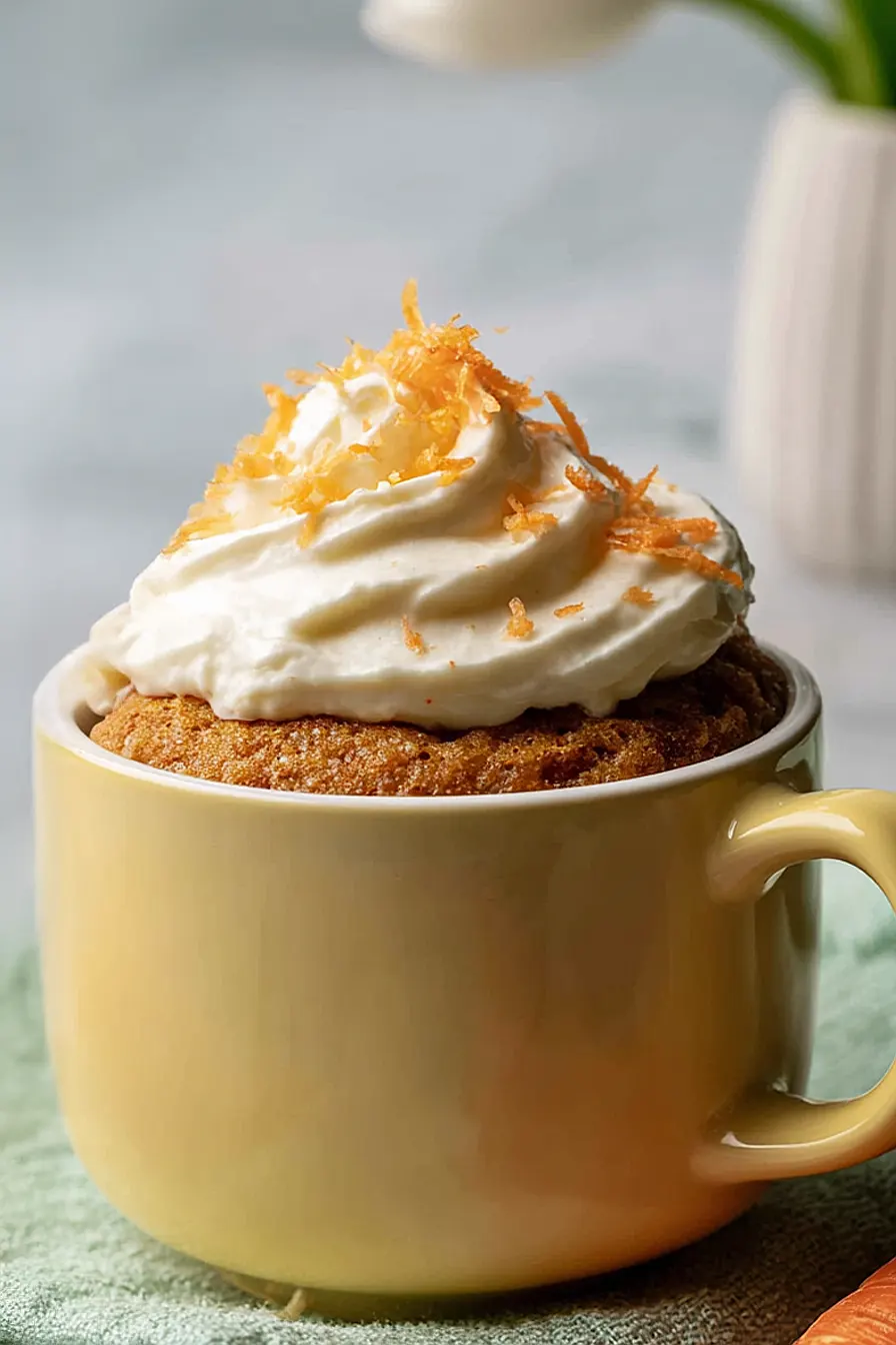 carrot mug cake