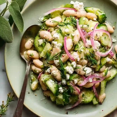 celery salad with beans
