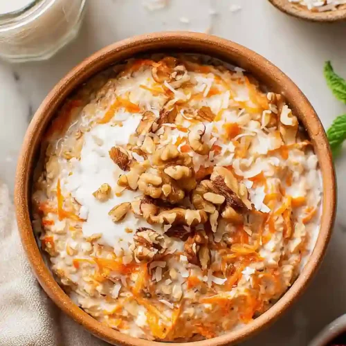 carrot cake overnight oats
