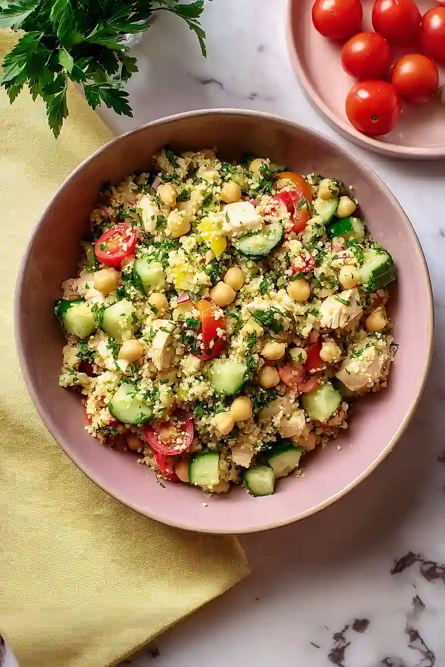 mediterranean couscous chicken salad