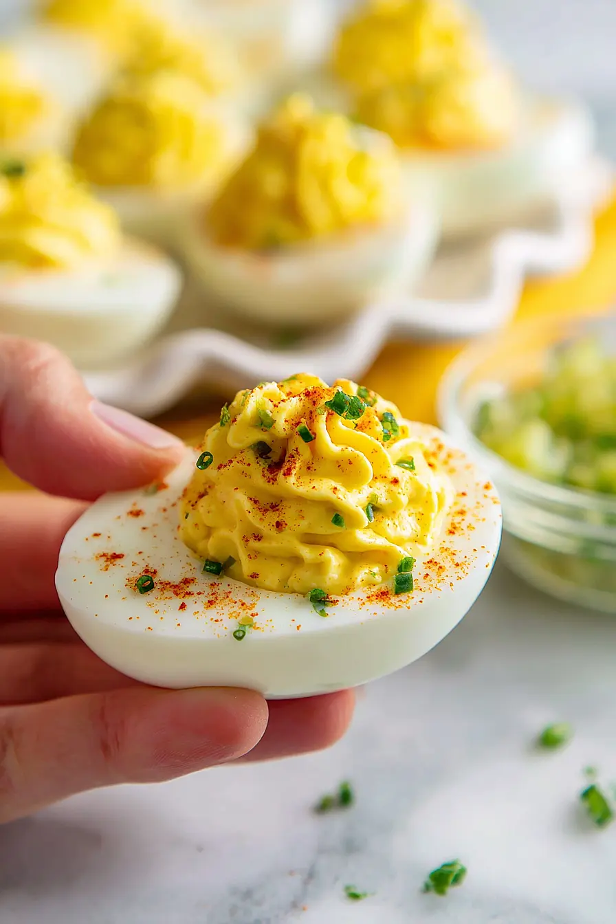 deviled eggs with relish