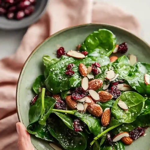 cranberry spinach salad
