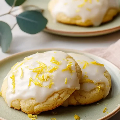 glazed lemon cookies