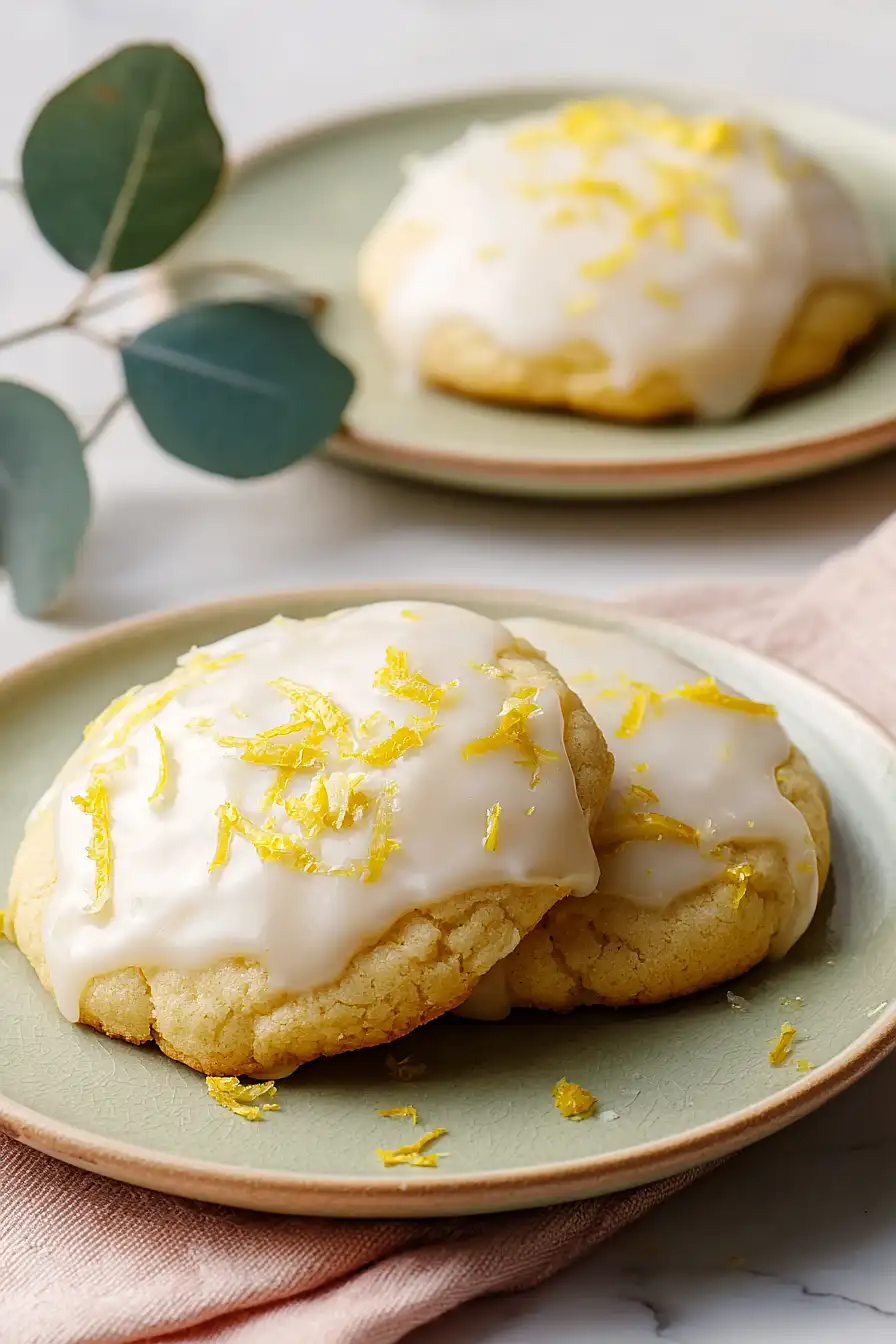 glazed lemon cookies