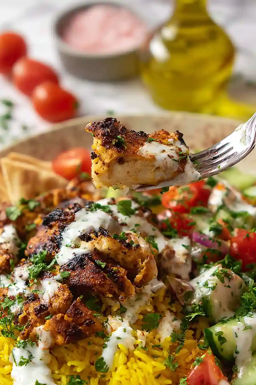 mediterranean chicken rice bowls
