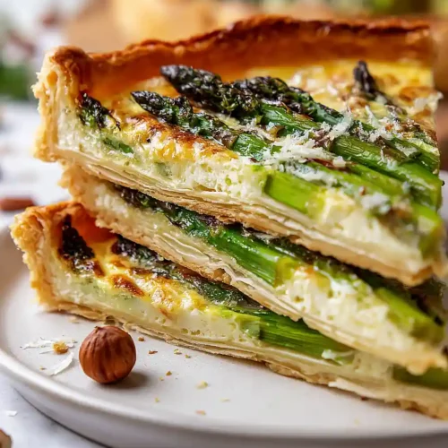asparagus puff pastry tart
