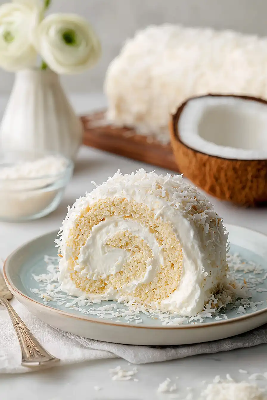 coconut cake roll