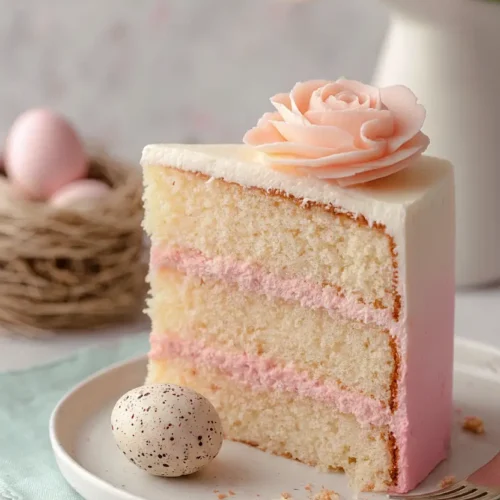 strawberry easter cake