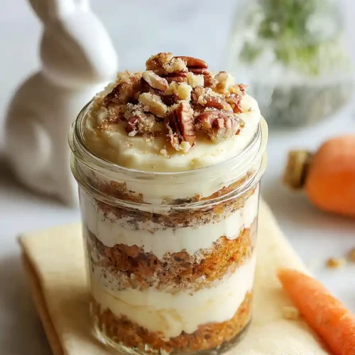 carrot cake in a jar