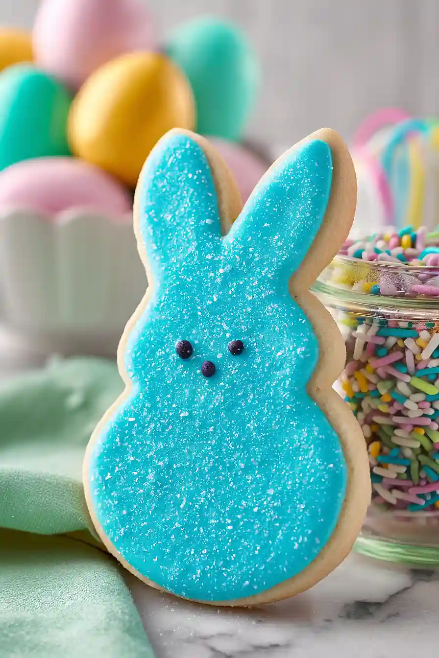 bunny cookies with royal icing