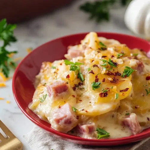 scalloped potatoes and ham casserole