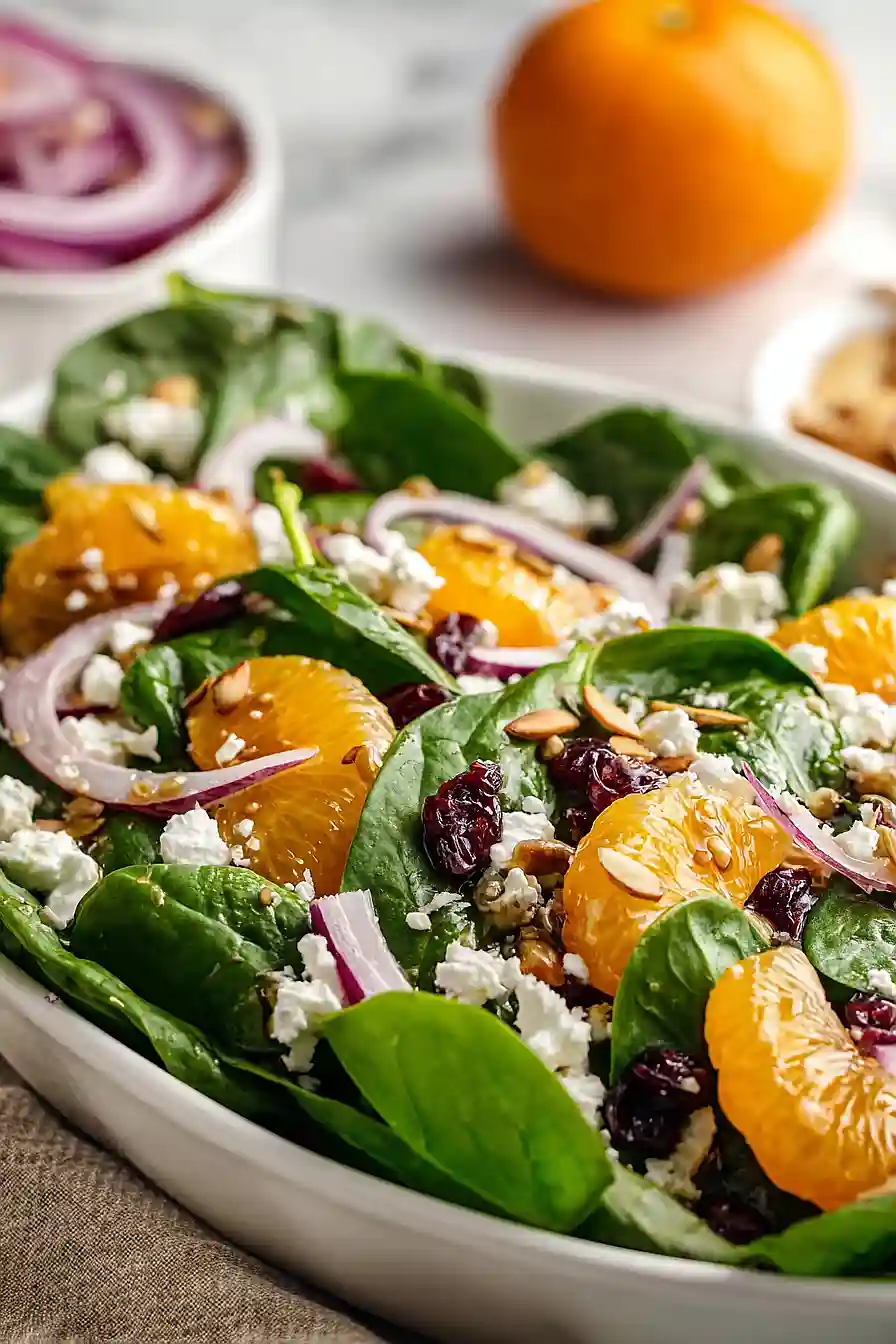 spinach salad with mandarin oranges