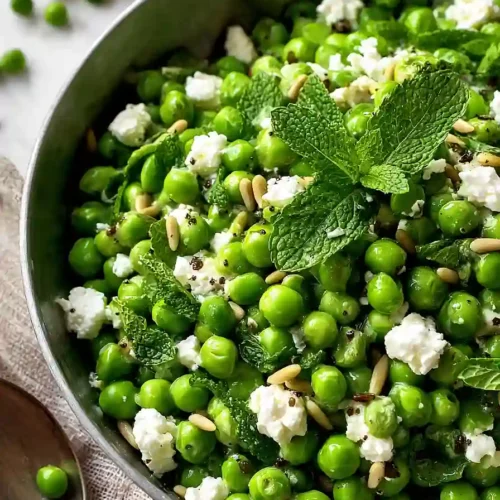 pea and feta salad