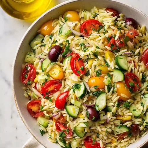easter orzo salad