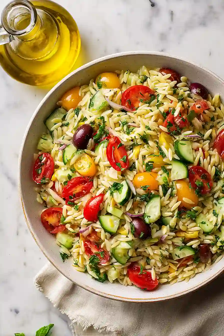 easter orzo salad