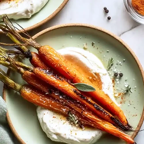 roasted carrots with whipped ricotta