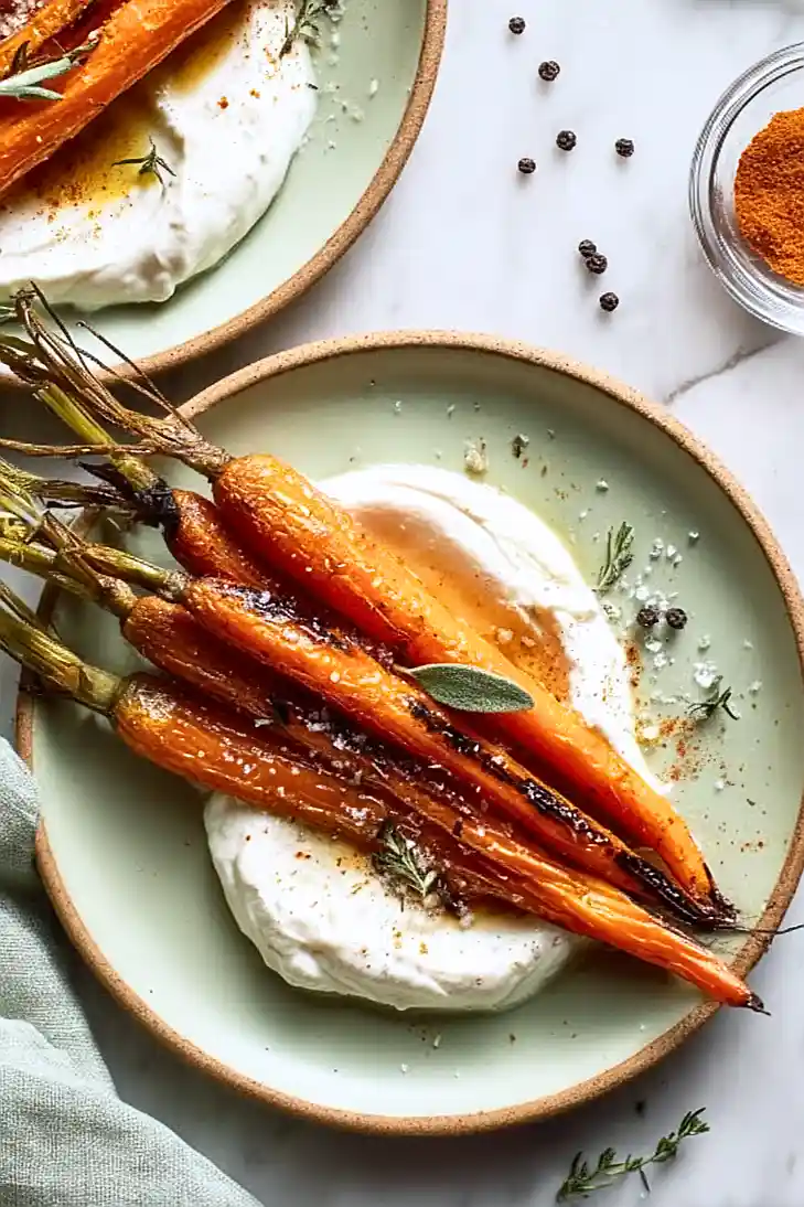 roasted carrots with whipped ricotta