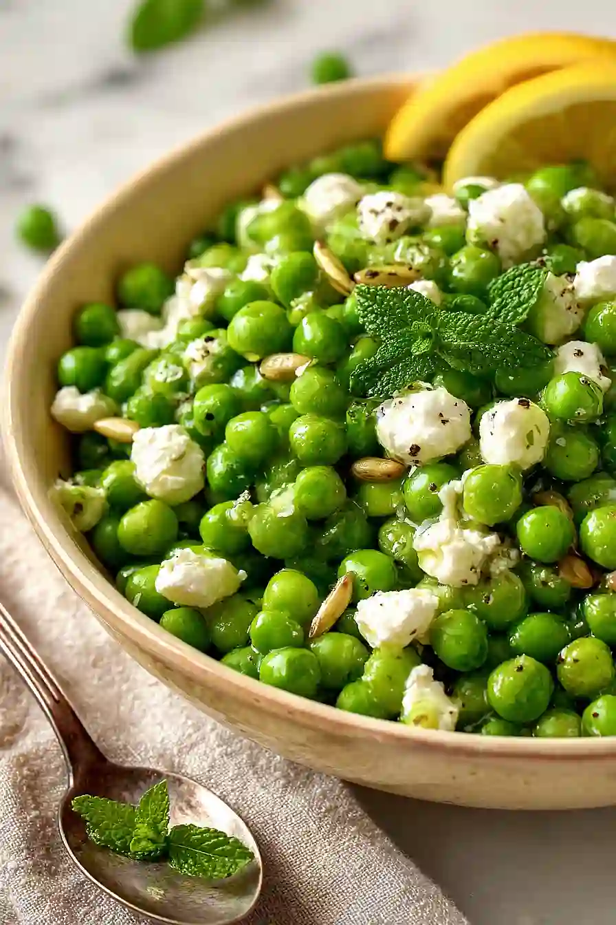 pea and feta salad