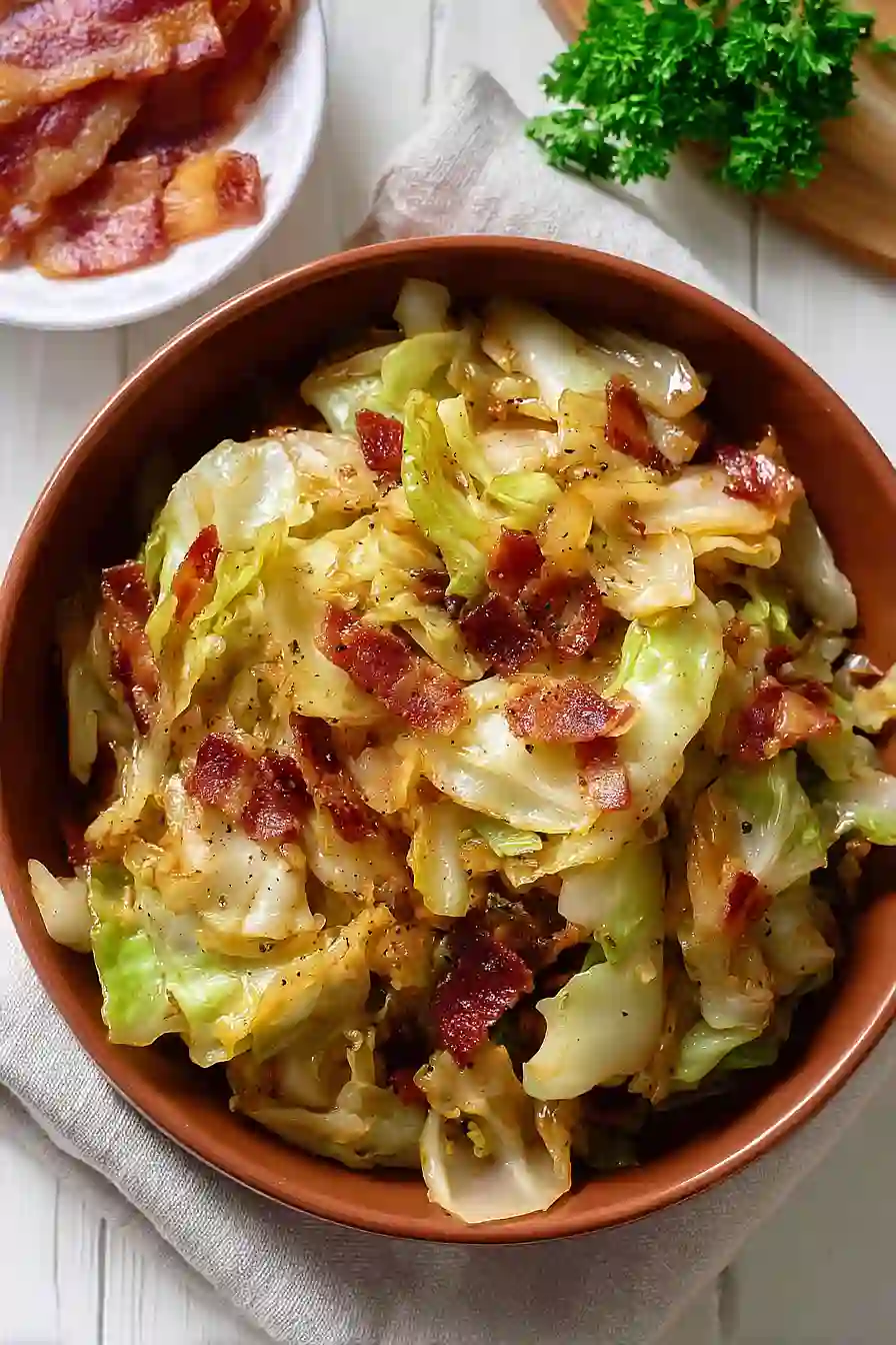 southern fried cabbage