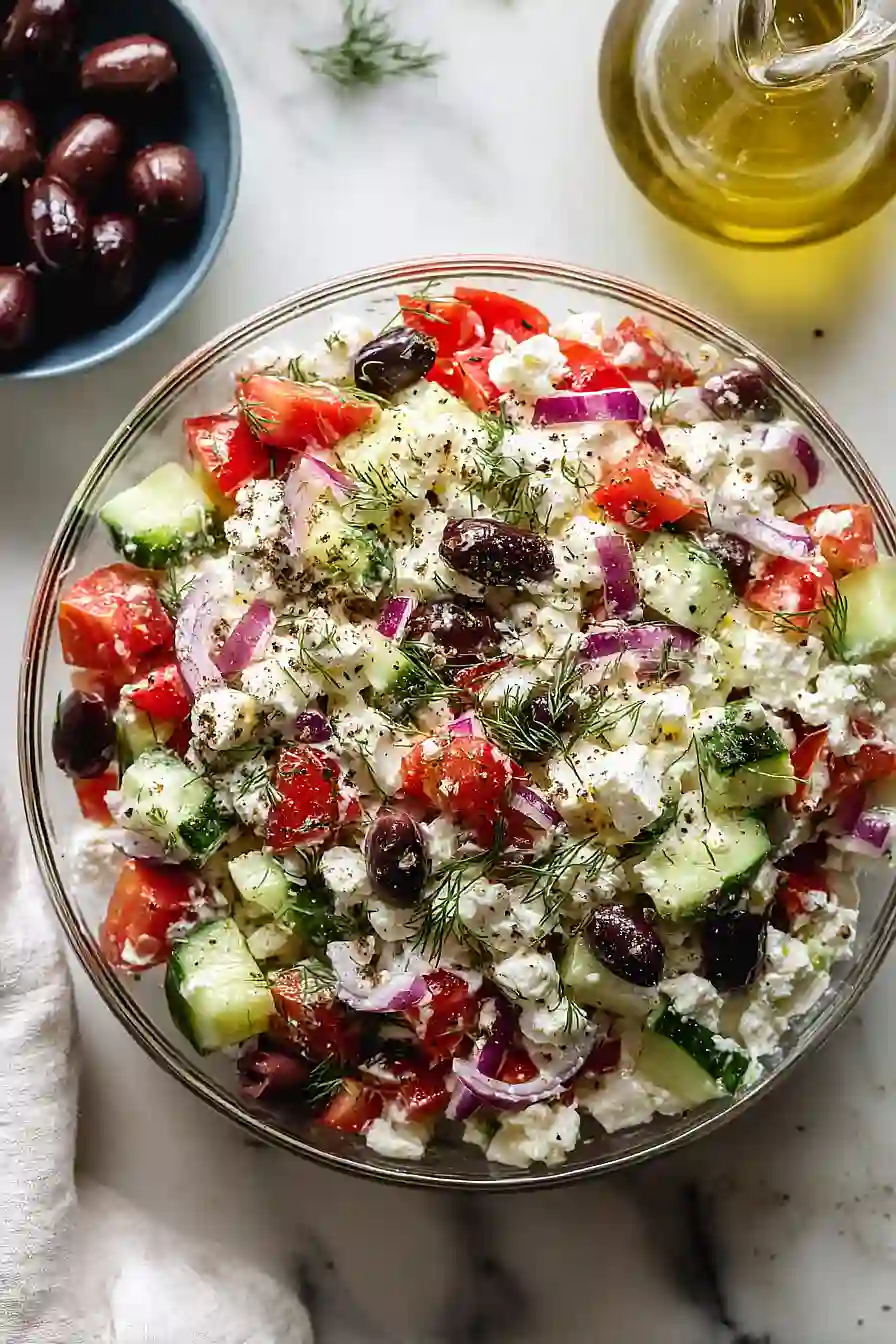 greek cottage cheese salad