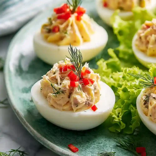 deviled eggs with tuna