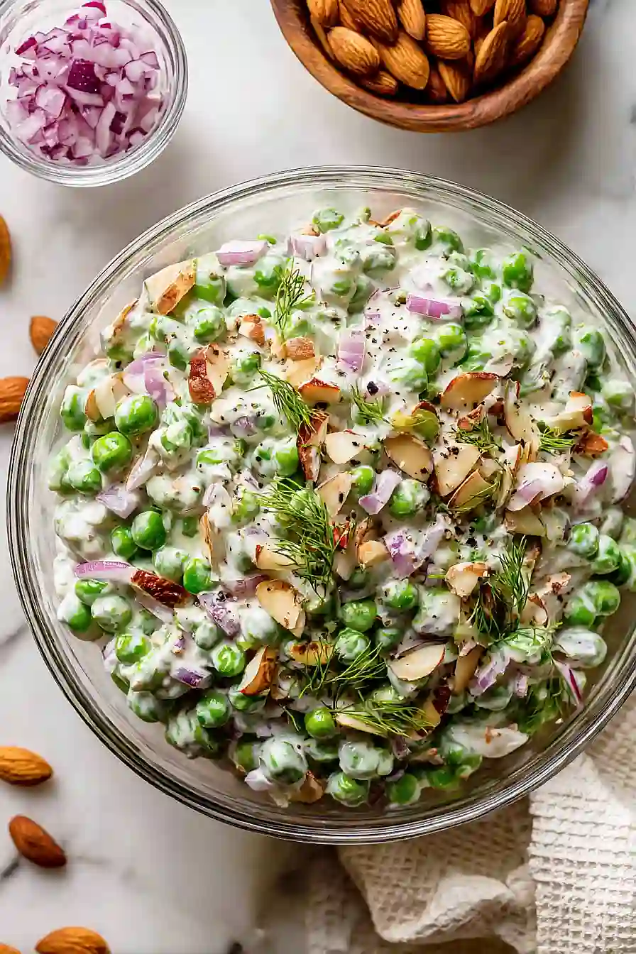 greek yogurt pea salad