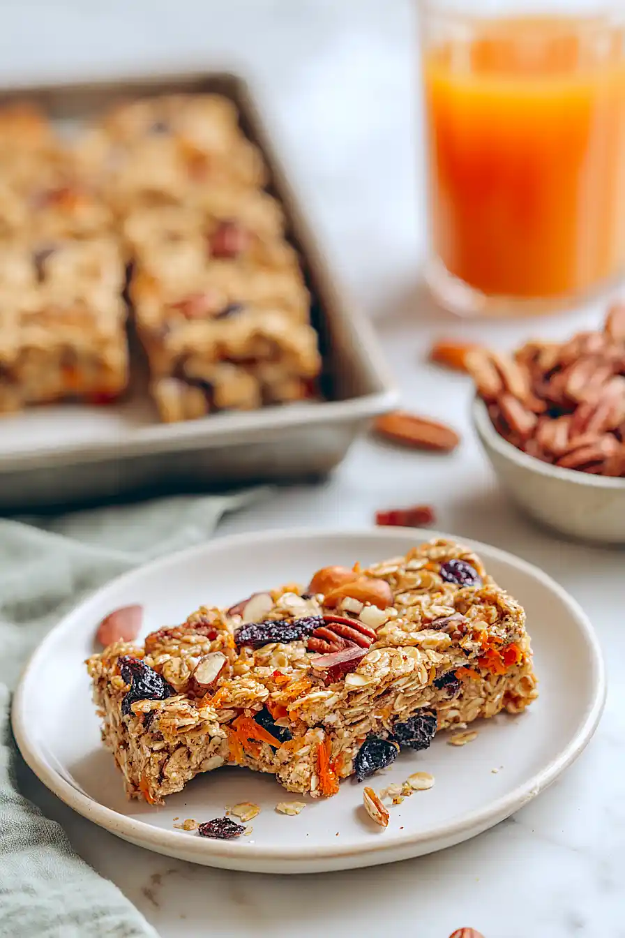 carrot cake granola bars