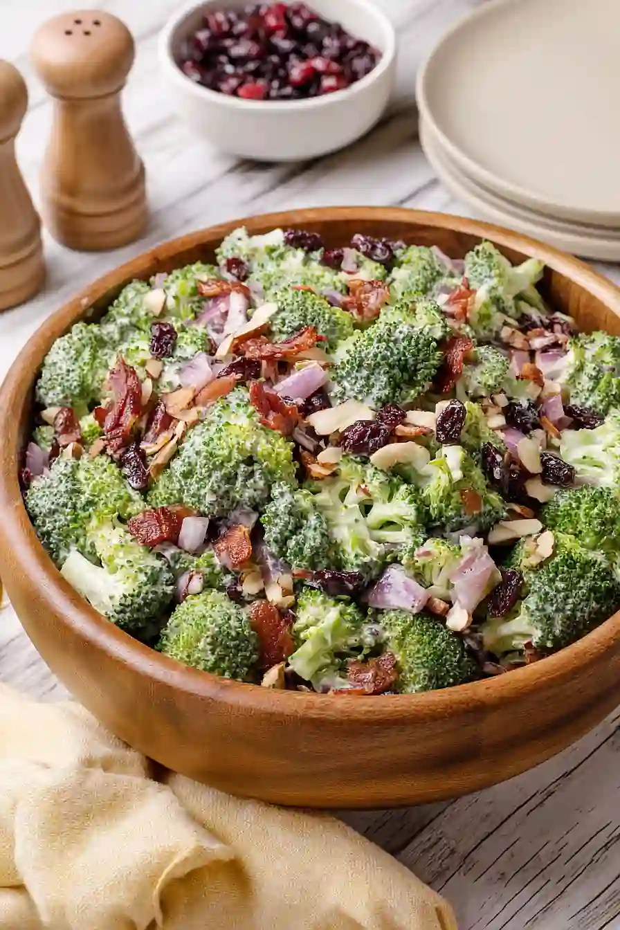 broccoli salad with bacon and craisins