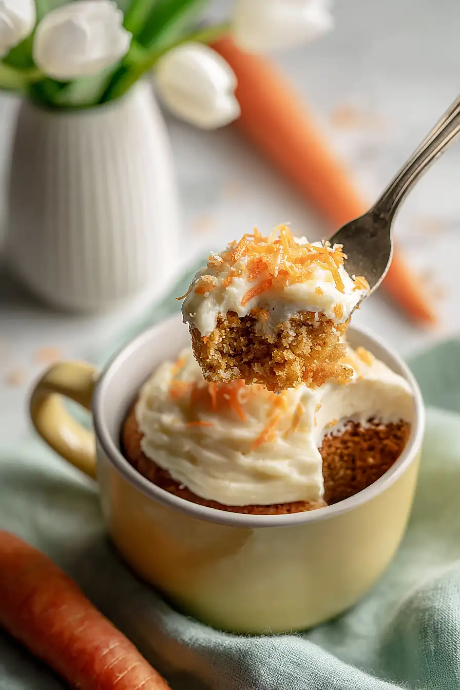 carrot mug cake