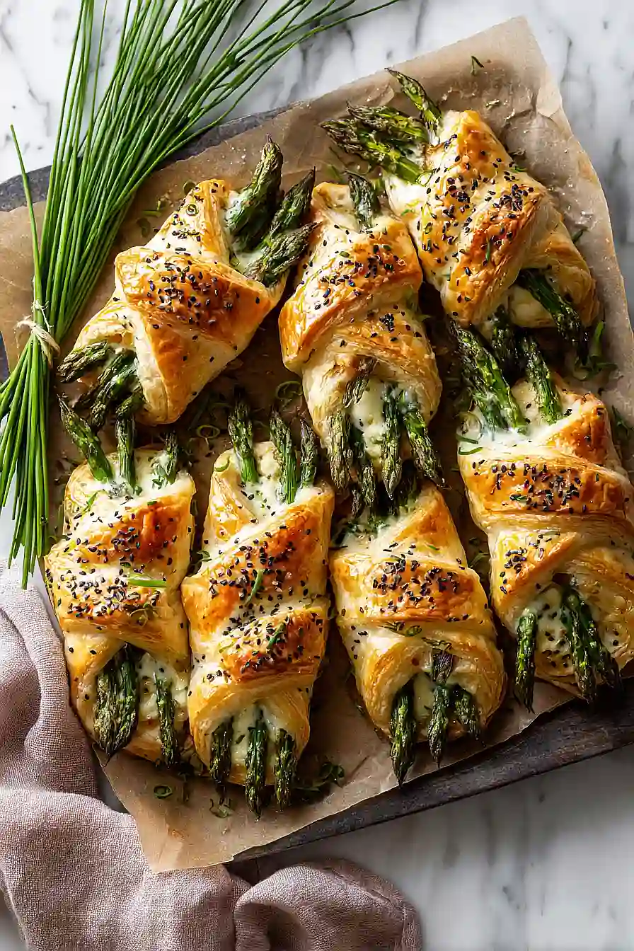 asparagus puff pastry bundles