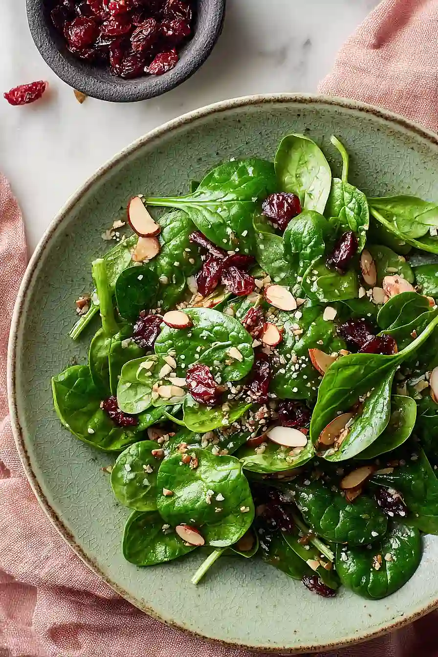 cranberry spinach salad
