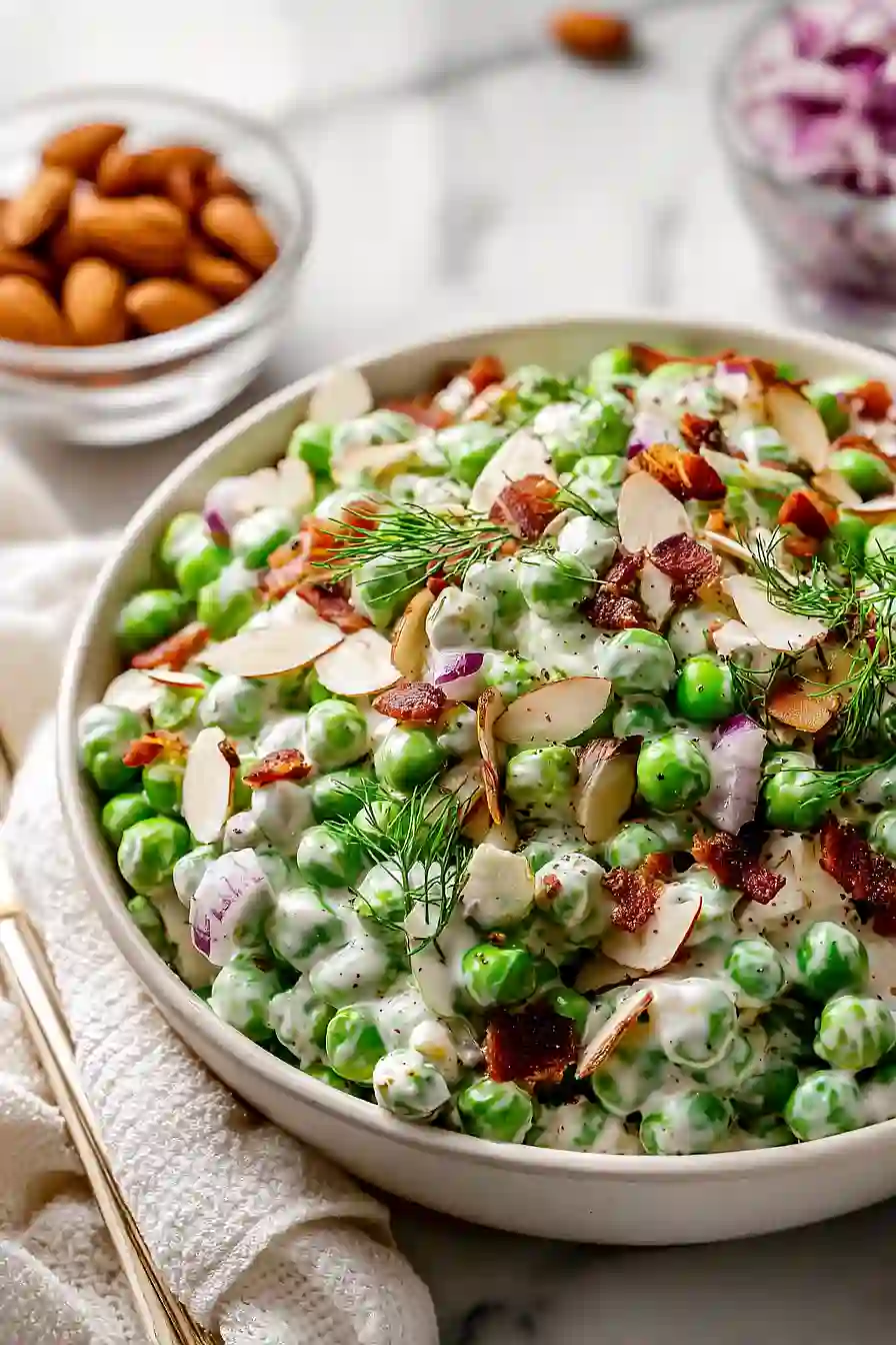 greek yogurt pea salad