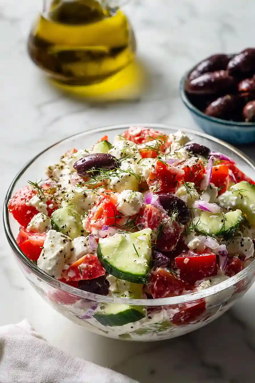 greek cottage cheese salad
