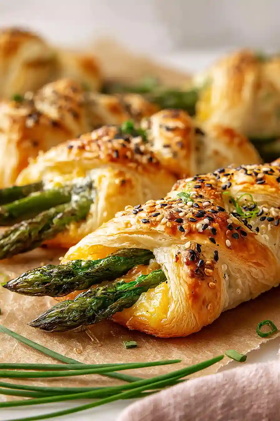 asparagus puff pastry bundles