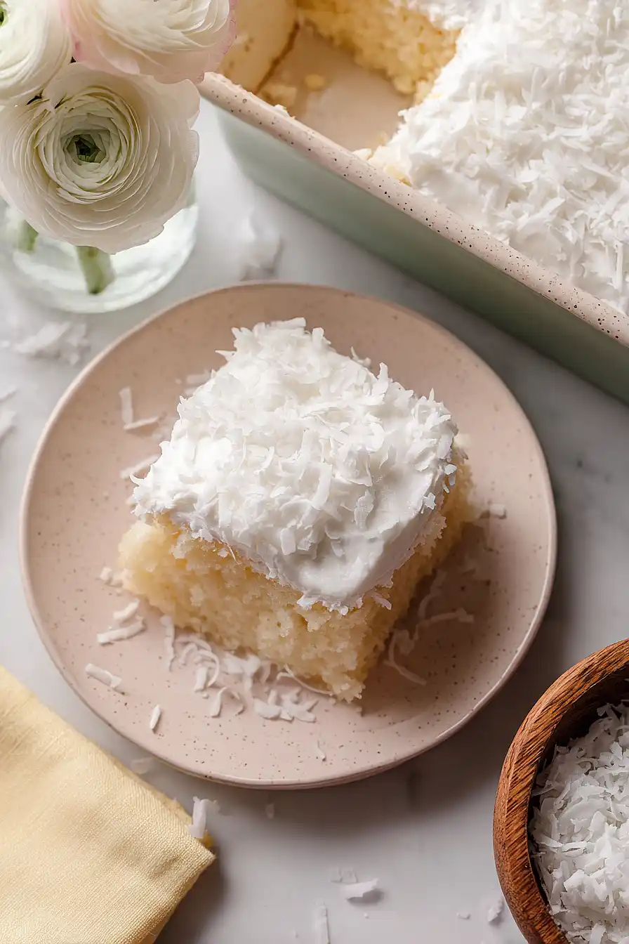coconut cake with white cake mix