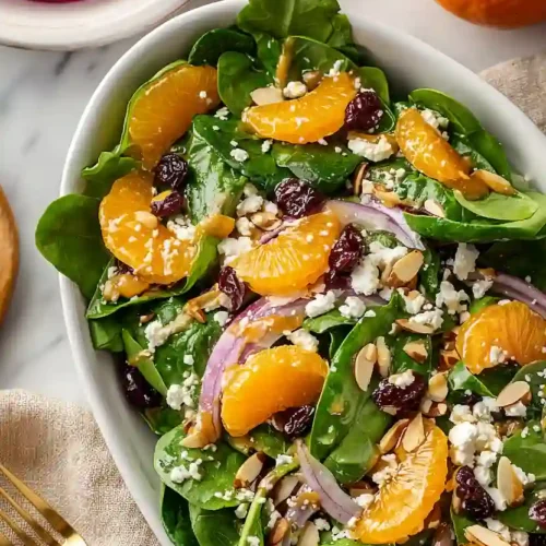 spinach salad with mandarin oranges