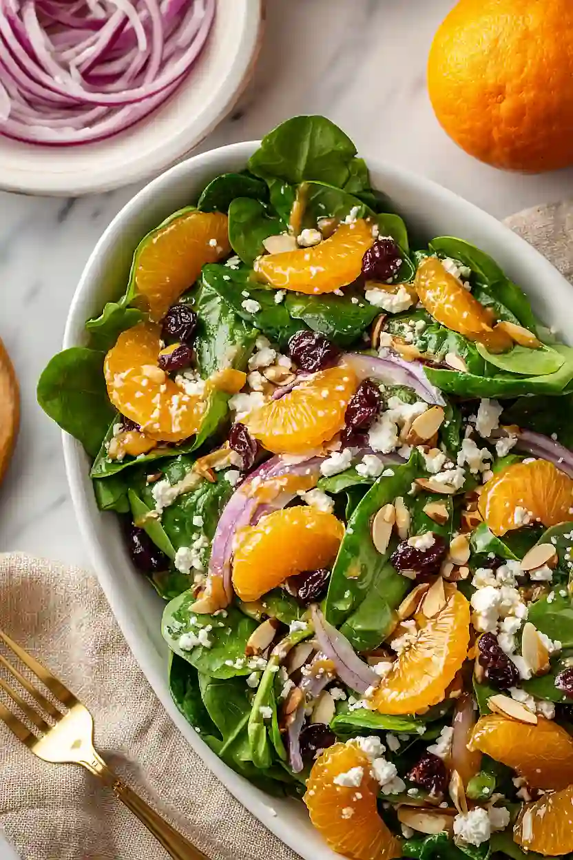 spinach salad with mandarin oranges