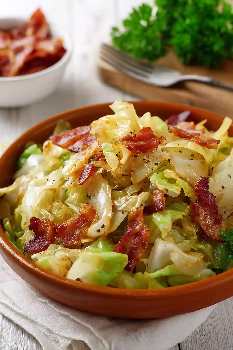 southern fried cabbage