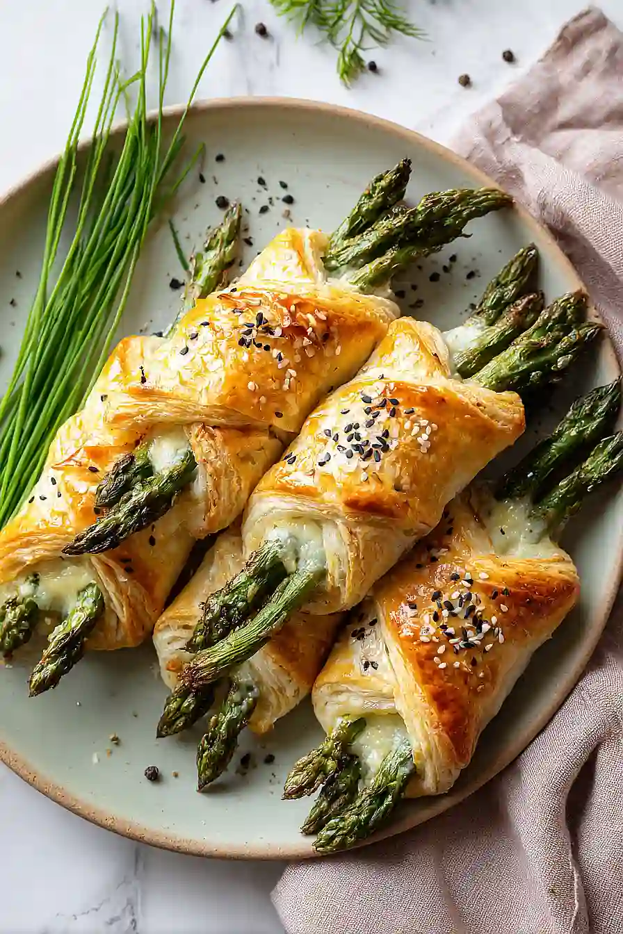asparagus puff pastry bundles