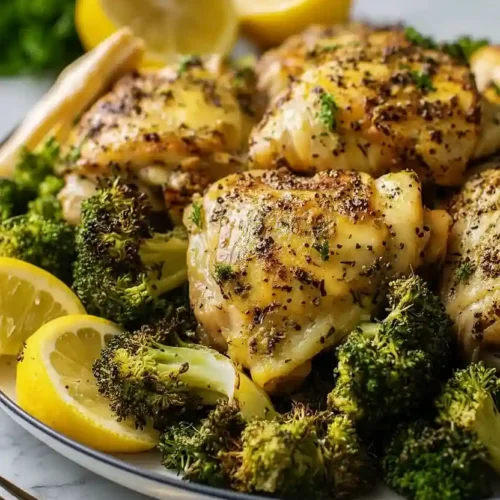 Air Fryer Chicken Thighs With Broccoli