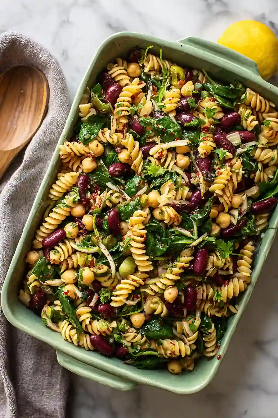 pasta salad with kidney beans