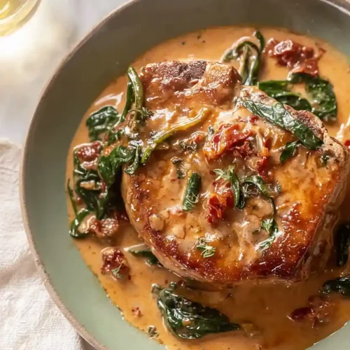 Creamy Tuscan Pork Chops