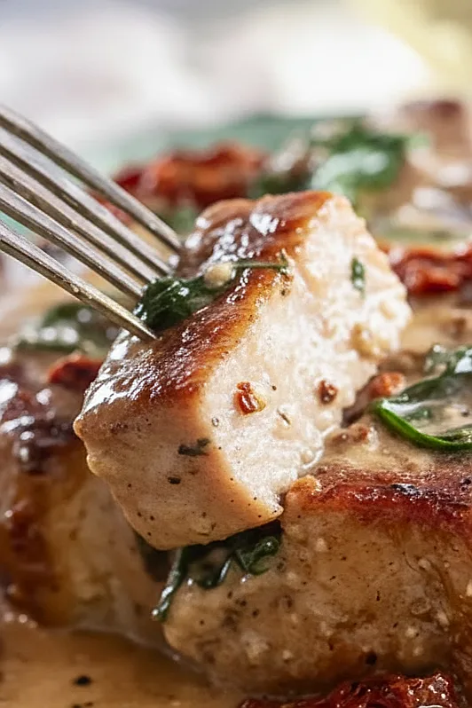Creamy Tuscan Pork Chops