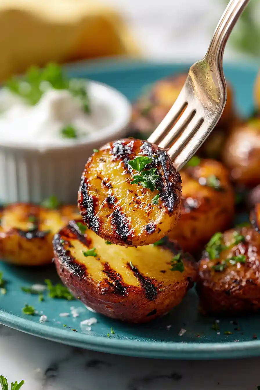 grilled potatoes
