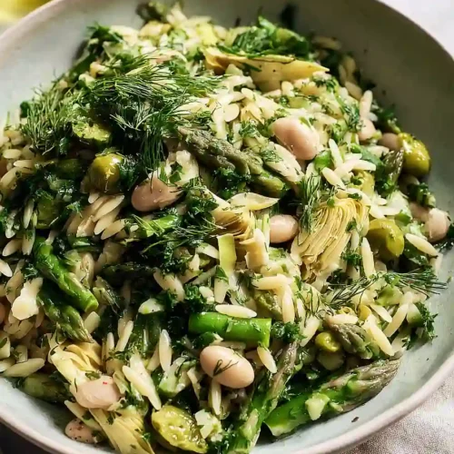 spring orzo salad