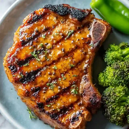 grilled pork chops with dijon mustard